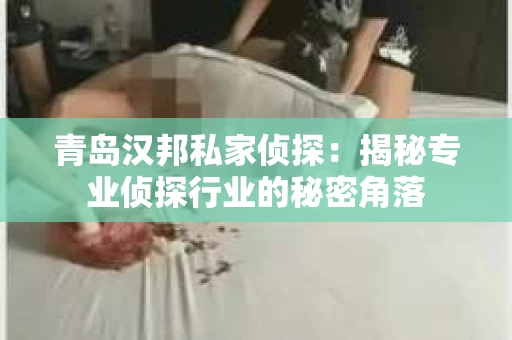青岛汉邦私家侦探：揭秘专业侦探行业的秘密角落