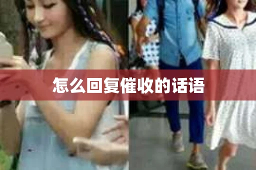 怎么回复催收的话语