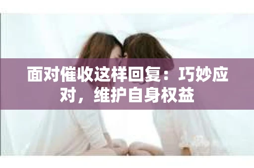 面对催收这样回复：巧妙应对，维护自身权益
