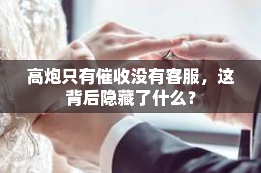 高炮只有催收没有客服，这背后隐藏了什么？