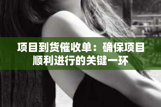 项目到货催收单：确保项目顺利进行的关键一环