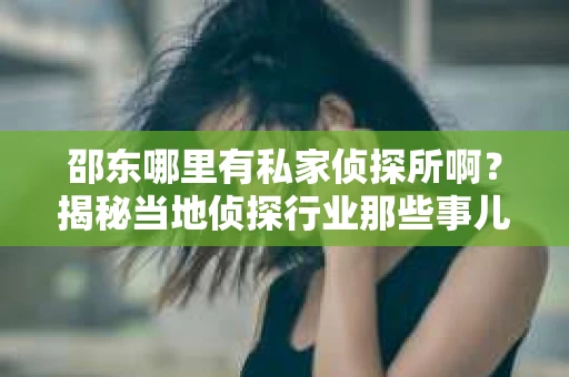 邵东哪里有私家侦探所啊？揭秘当地侦探行业那些事儿