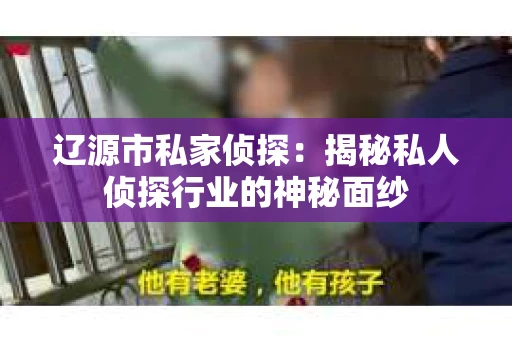 辽源市私家侦探：揭秘私人侦探行业的神秘面纱