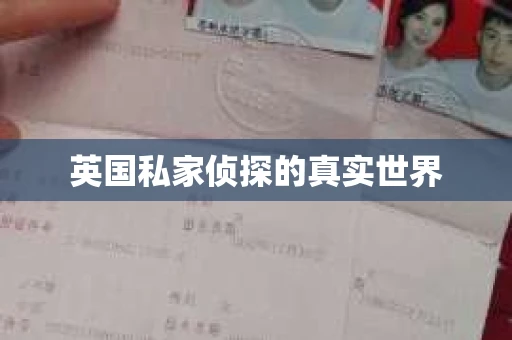 英国私家侦探的真实世界