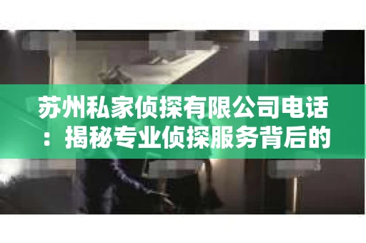 苏州私家侦探有限公司电话：揭秘专业侦探服务背后的故事