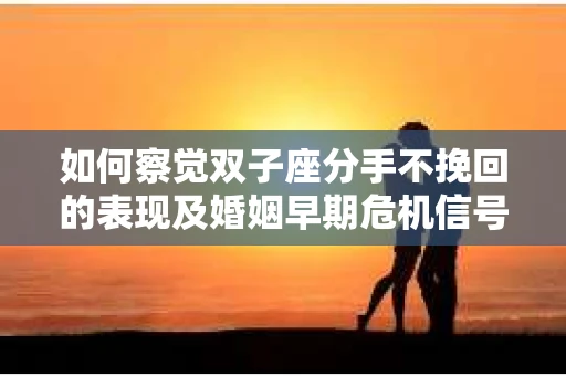如何察觉双子座分手不挽回的表现及婚姻早期危机信号？