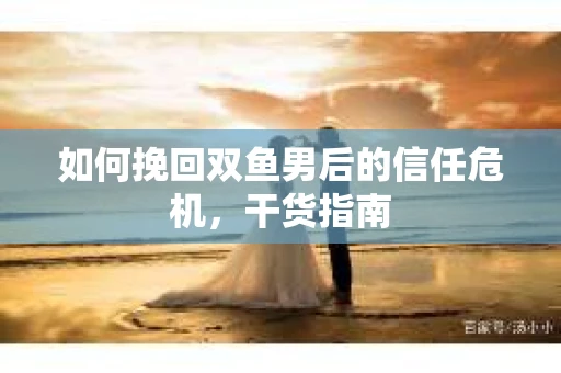 如何挽回双鱼男后的信任危机，干货指南