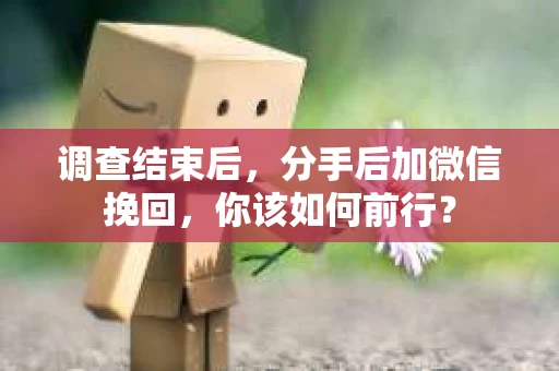 调查结束后,分手后加微信挽回,你该如何前行? 调查结束后,分手后加微信挽回,你该如何前行?