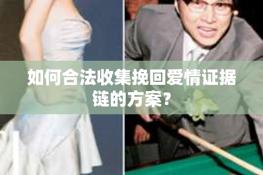 如何合法收集挽回爱情证据链的方案? 如何合法收集挽回爱情证据链的方案?