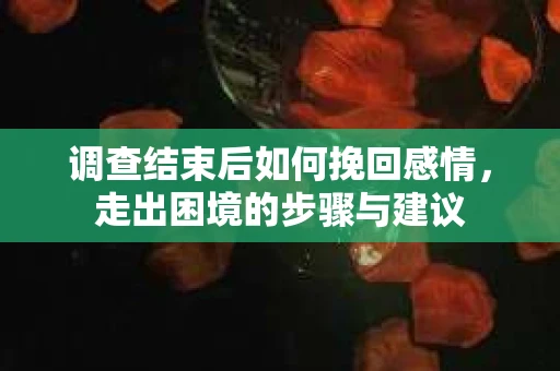 调查结束后如何挽回感情，走出困境的步骤与建议