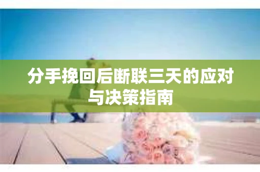 分手挽回后断联三天的应对与决策指南